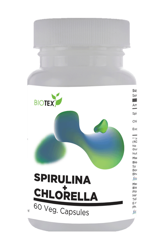 SPIRULINA + CHLORELLA CAPSULES