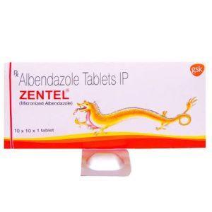 Zentel 400mg - 1 Tablet in a stripe