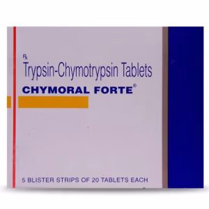 Chymoral Forte Tablet (Trypsin + Chymotrypsin), Strip of 20