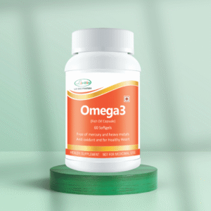 Omega 3 Fish Oil Capsules-A Bottle of 60 Soft Gels