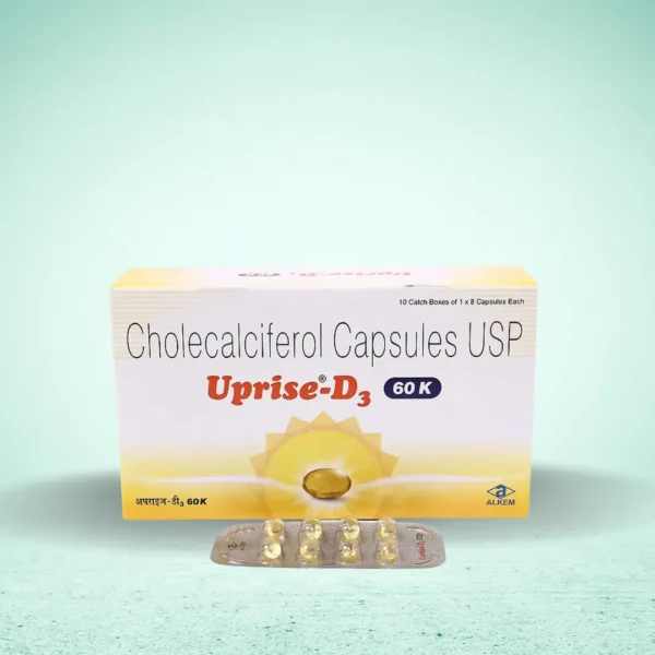 Uprise-D3 60K Capsule - A Stripe of 12 Tablets