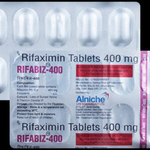 Rifabiz-400 TABLETS - A Stripe Of 10 Tablets