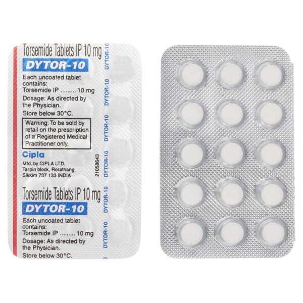 DYTOR 10MG TABLET - A Stripe Of 15 Tablets