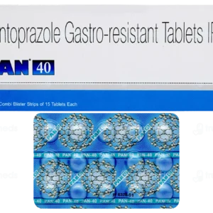 PAN 40 mg Tablet - A Stripe Of 15 Tablets