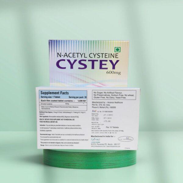 Cystey 600mg Tablet - A Stripe Of 10 Tablets