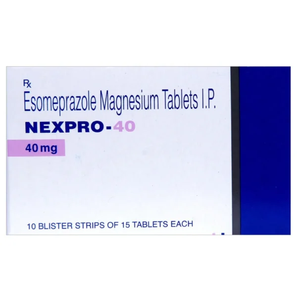 NEXPRO 40MG TAB - A  Stripe of 15 Tablets